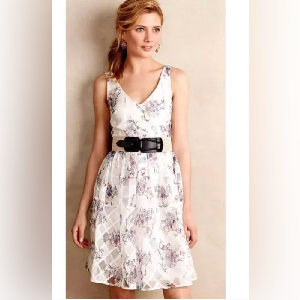 Maeve Peony Floral Organza Garden Dress